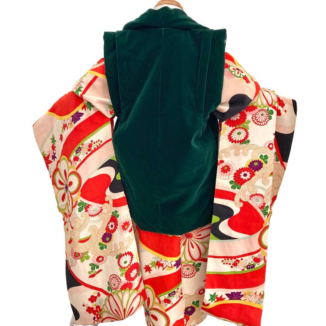 アンティーク 3歳 女の子 子供着物 七五三 アンティーク着物 NO4