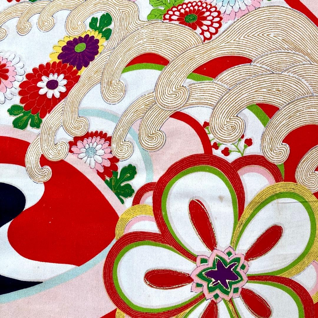 アンティーク 3歳 女の子 子供着物 七五三 アンティーク着物 NO4