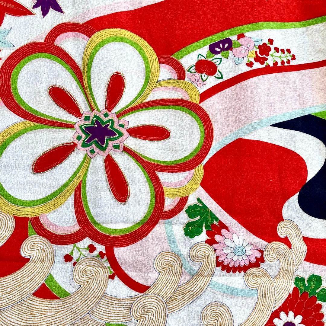 アンティーク 3歳 女の子 子供着物 七五三 アンティーク着物 NO4