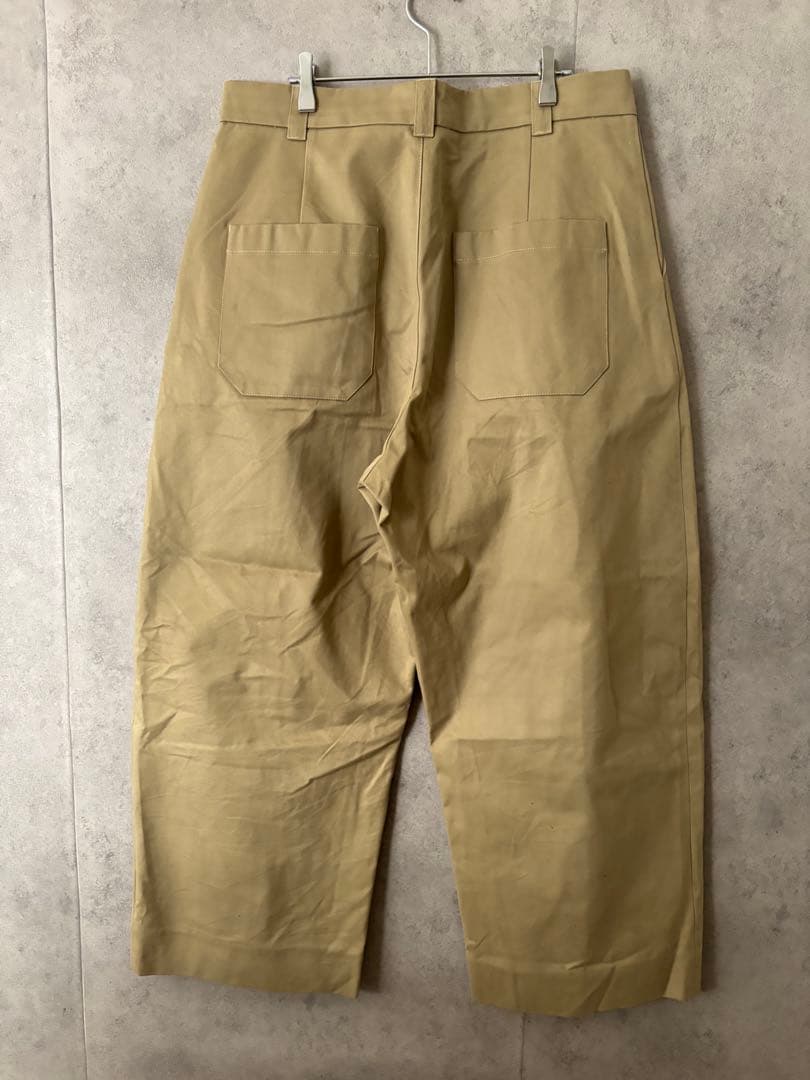 スタジオニコルソン　ソルテ　プリーツワイドパンツ　チノパンツ