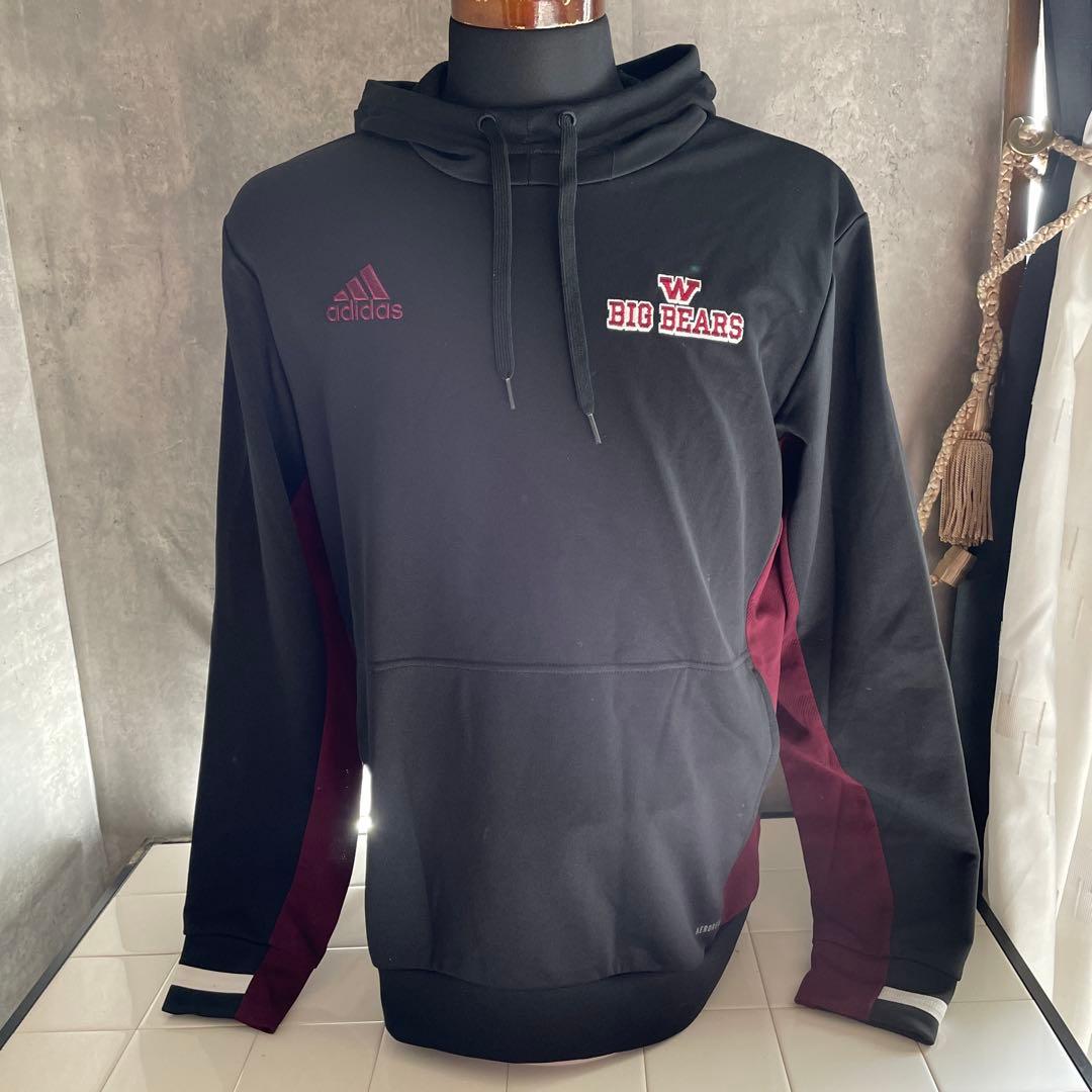 adidas × 早稲田ビッグベアーズ 早稲田大学米式蹴球部パーカー Lサイズ