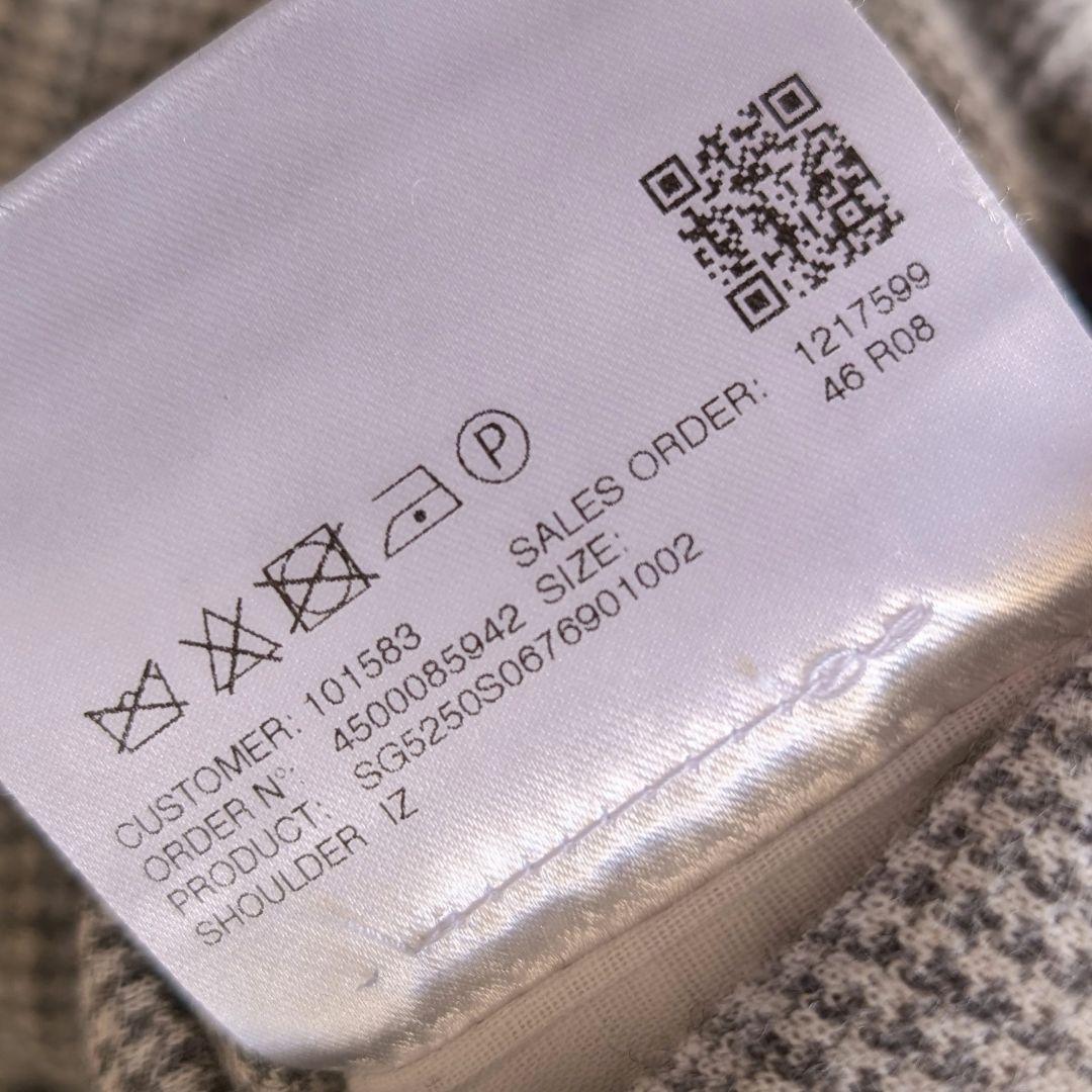 SARTORIO サルトリオ ジャケット ライトグレー チェック 46