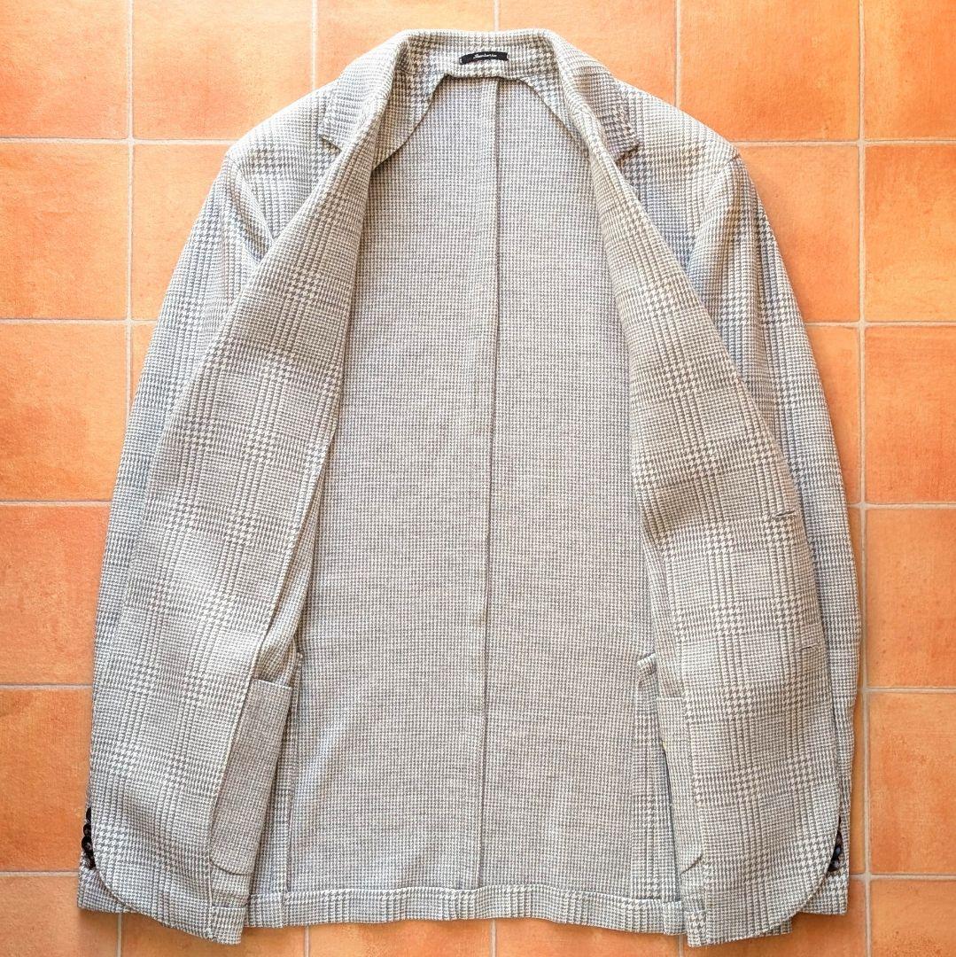 SARTORIO サルトリオ ジャケット ライトグレー チェック 46
