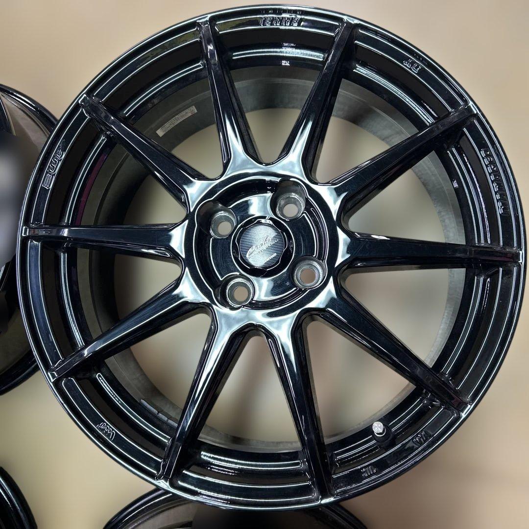 アルー　17インチ ブラック 多スポークホイール 4本セット