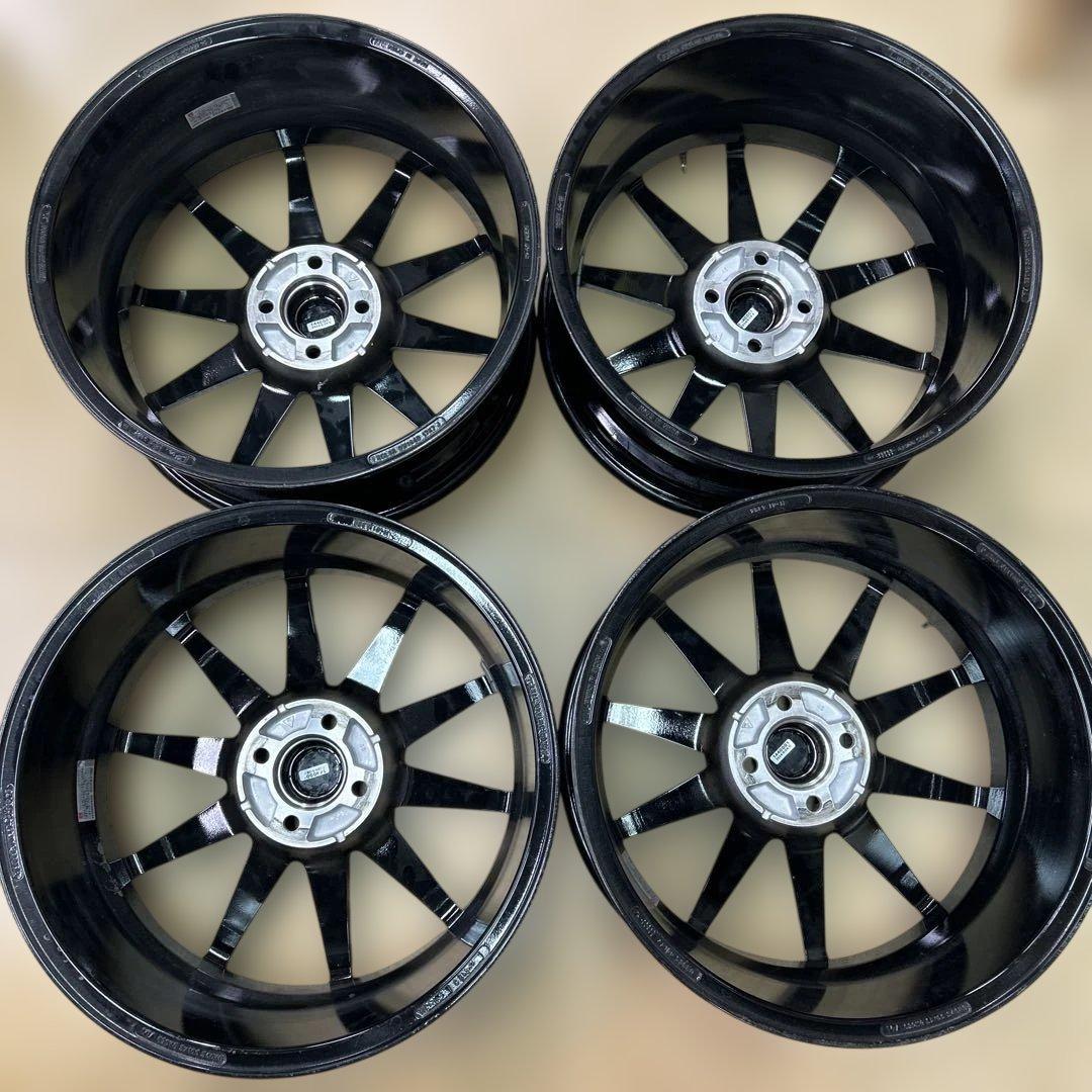 アルー　17インチ ブラック 多スポークホイール 4本セット