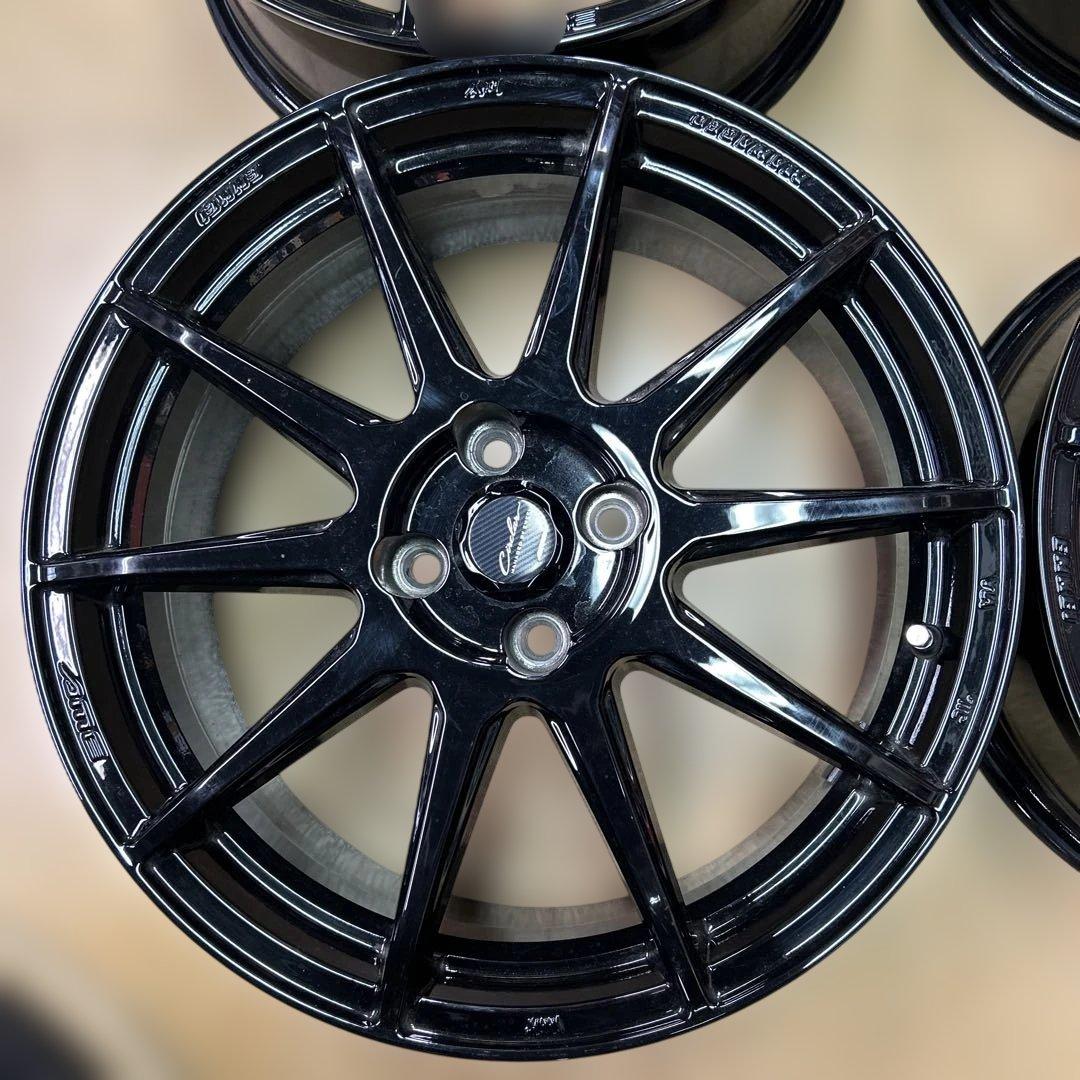 アルー　17インチ ブラック 多スポークホイール 4本セット