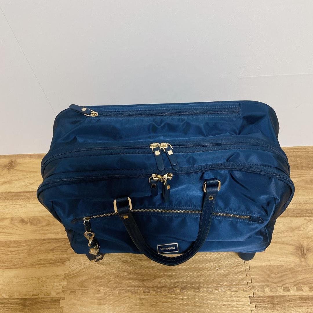 特価】サムソナイト　スピナートート　スーツケース 　2WAY ネイビー 機内持込