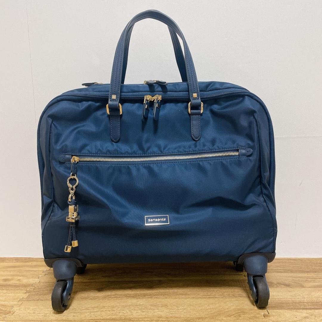 特価】サムソナイト　スピナートート　スーツケース 　2WAY ネイビー 機内持込