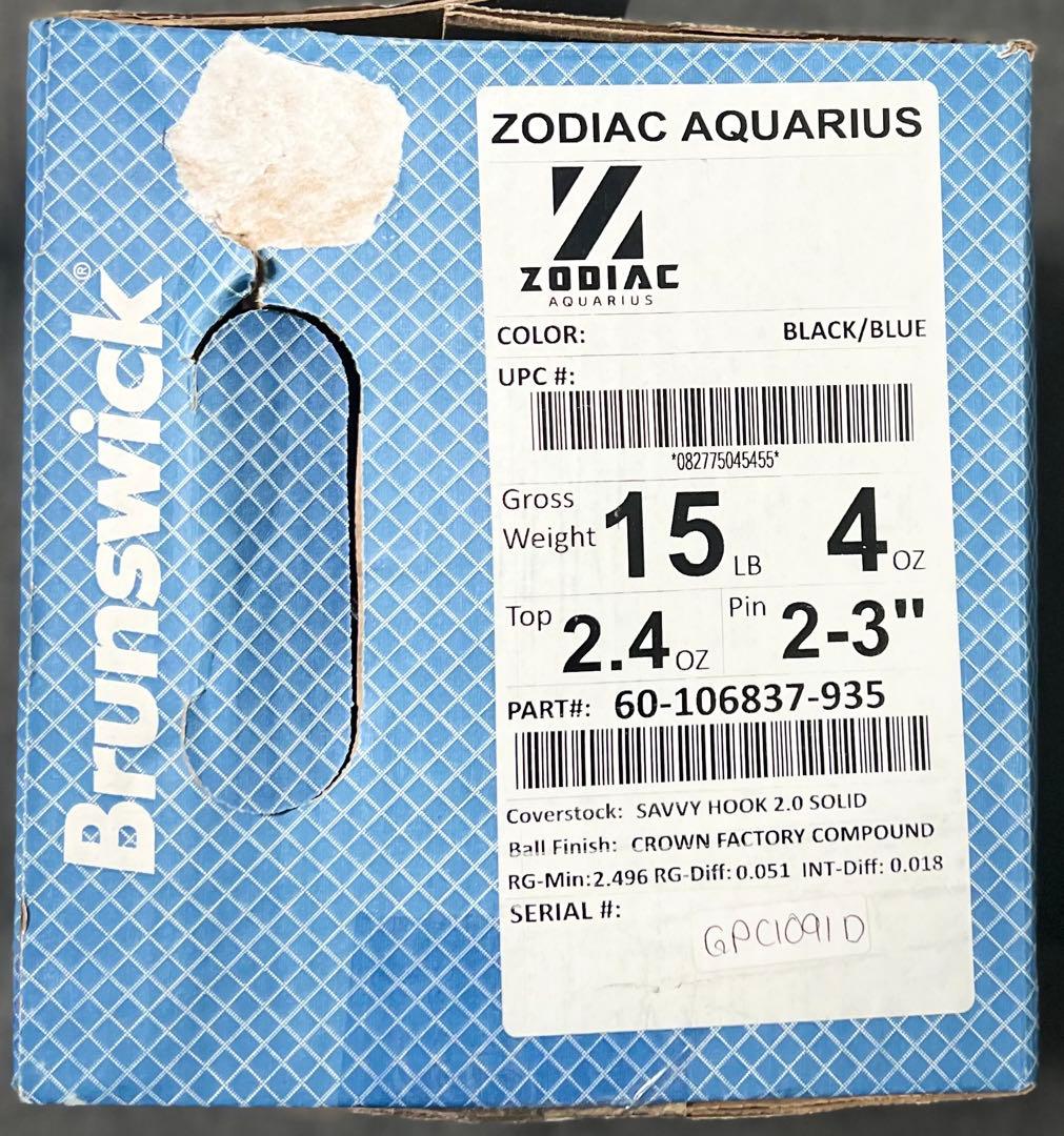 ★15ポンド新品★ゾディアックアクエリアス★ZODIAC AQUARIUS★