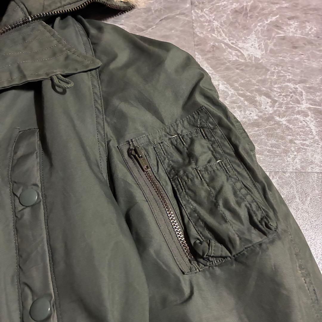 【希少】80s USミリタリー N-3B 米軍本物 フライトジャケット M