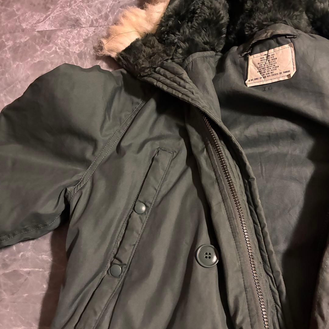 【希少】80s USミリタリー N-3B 米軍本物 フライトジャケット M