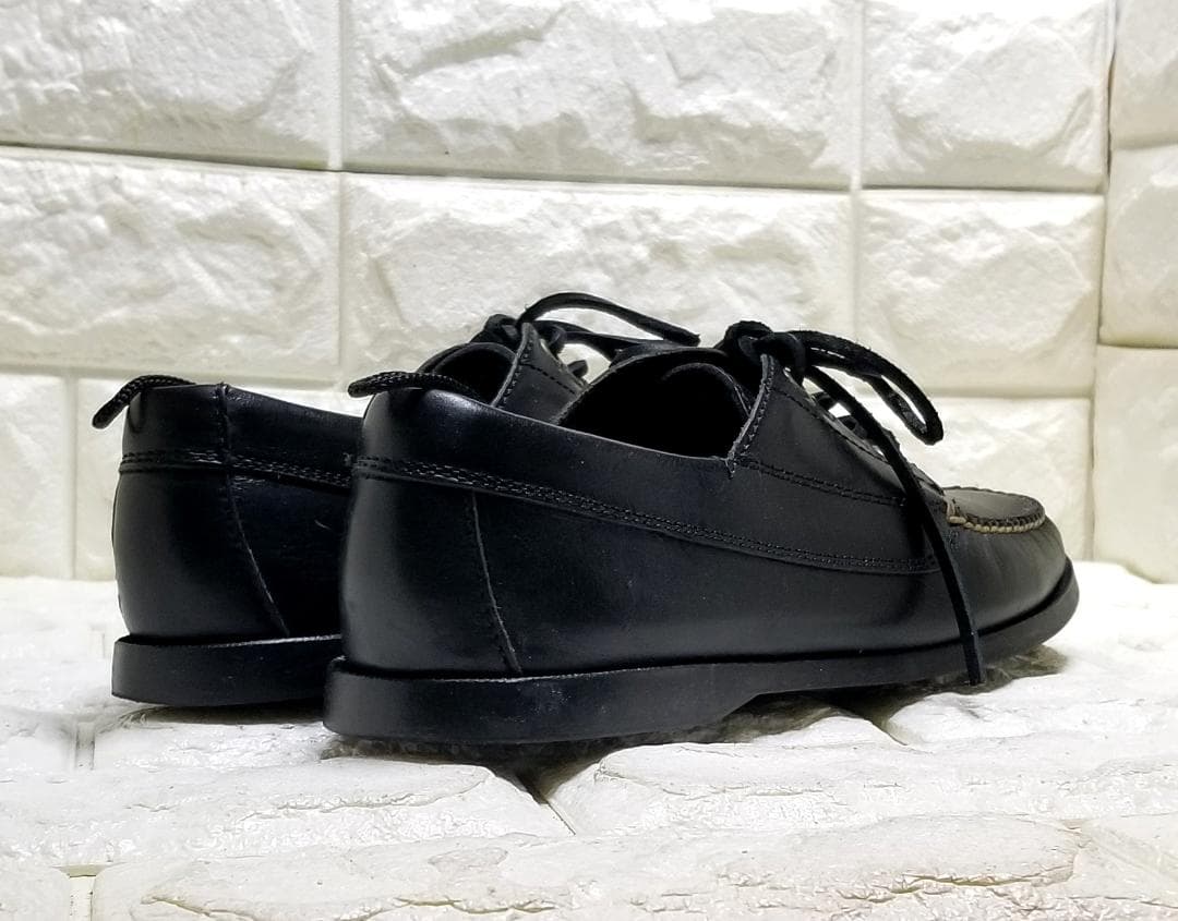 UNITED ARROWS ブラック モカシン・デッキシューズ 7.5