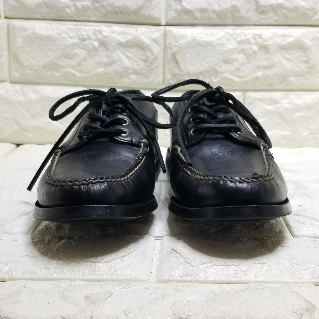 UNITED ARROWS ブラック モカシン・デッキシューズ 7.5