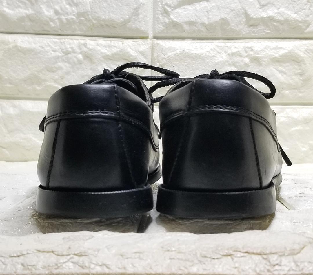 UNITED ARROWS ブラック モカシン・デッキシューズ 7.5