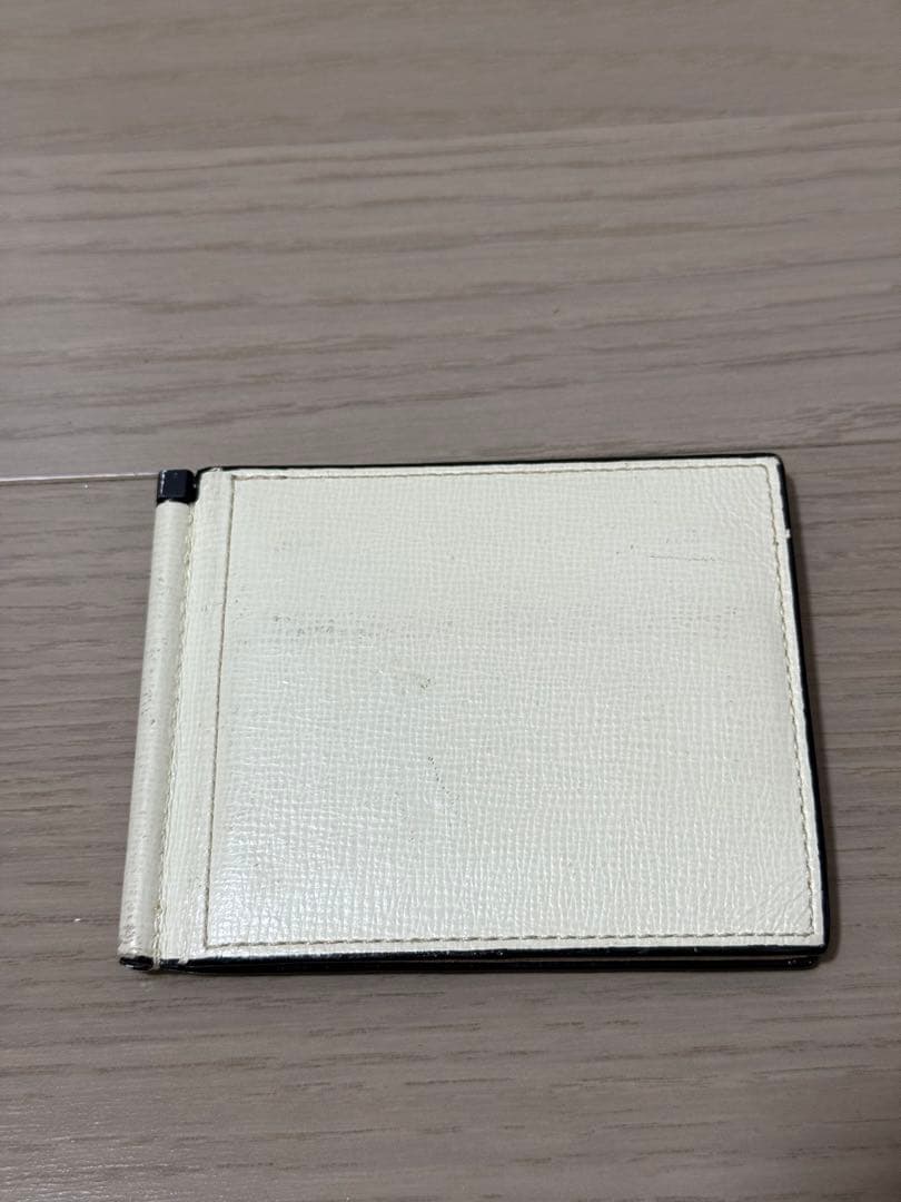 Valextra ホワイトレザー マネークリップ