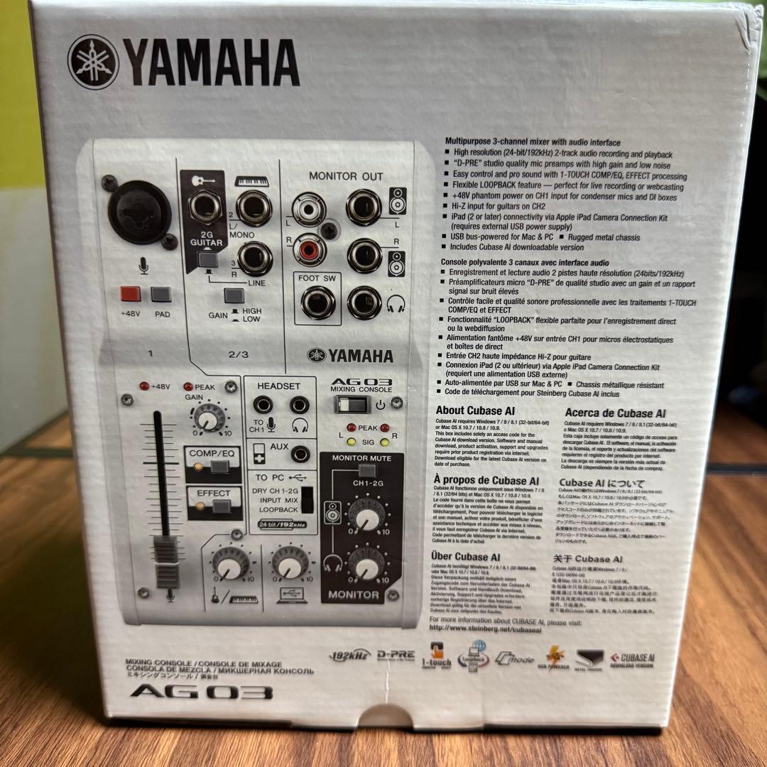 YAMAHA AG03 オーディオインターフェース 3点セット