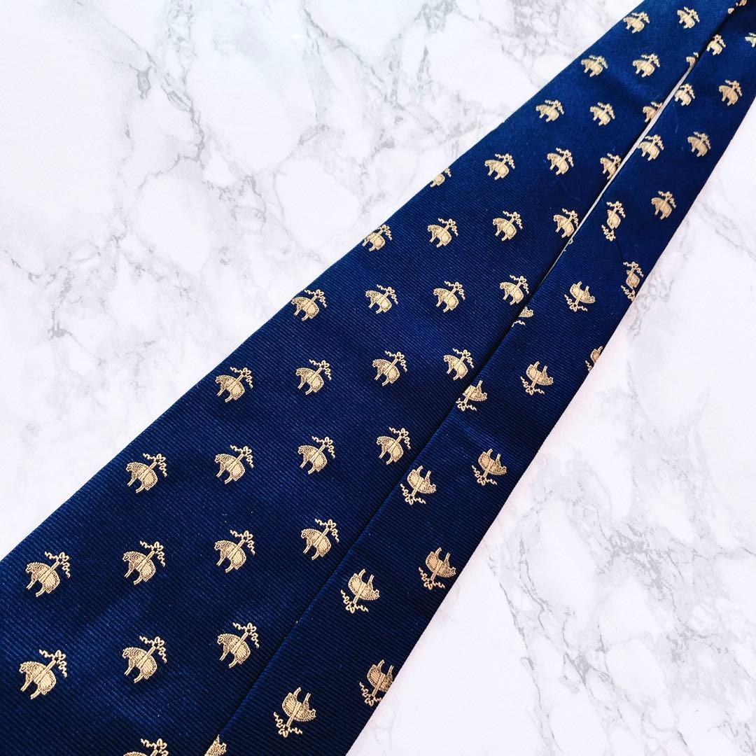 ☆新品未使用品☆BROOKS BROTHERSネクタイ　シルク　ブルー系