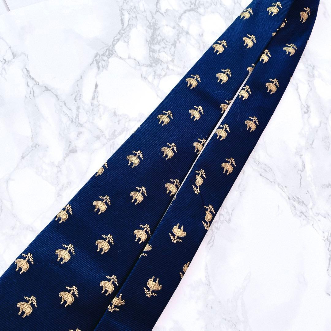 ☆新品未使用品☆BROOKS BROTHERSネクタイ　シルク　ブルー系