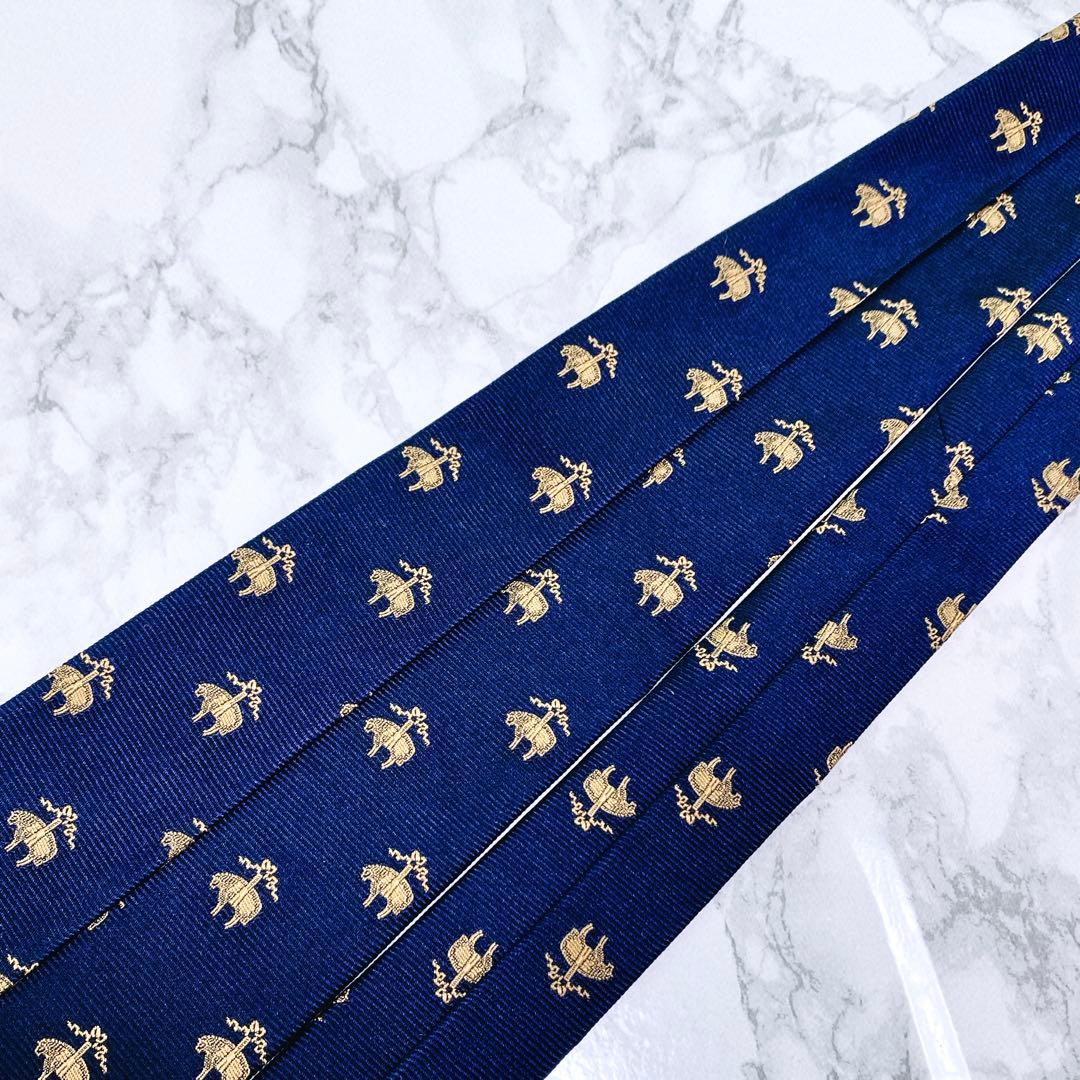 ☆新品未使用品☆BROOKS BROTHERSネクタイ　シルク　ブルー系