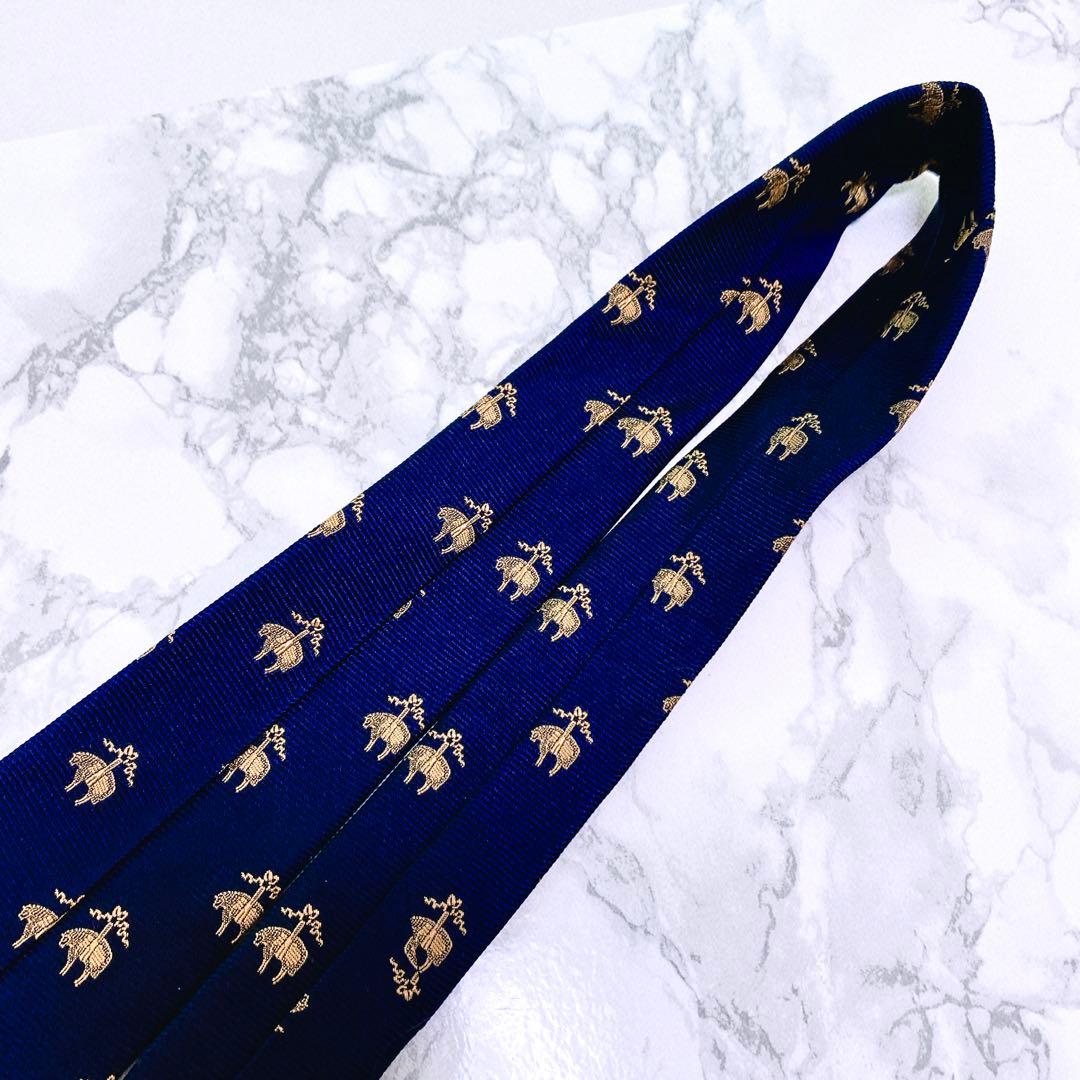 ☆新品未使用品☆BROOKS BROTHERSネクタイ　シルク　ブルー系