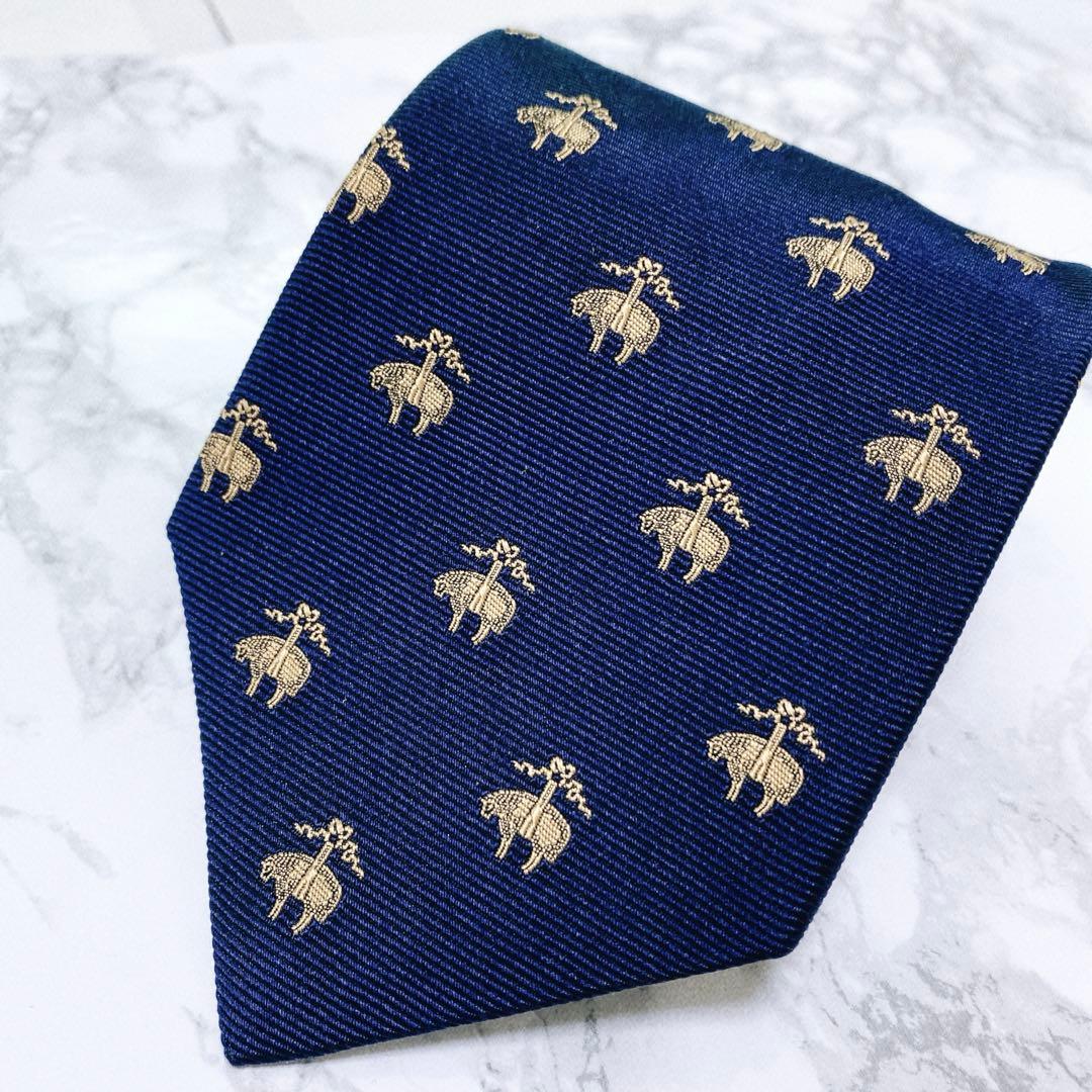 ☆新品未使用品☆BROOKS BROTHERSネクタイ　シルク　ブルー系