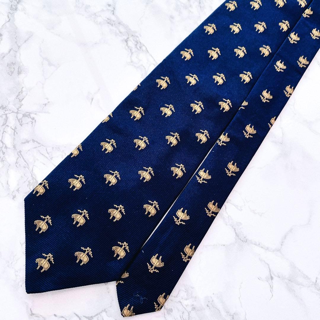 ☆新品未使用品☆BROOKS BROTHERSネクタイ　シルク　ブルー系