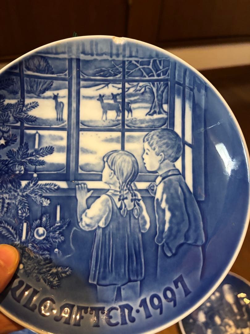 おはな　ビングオーグレンタール　B&G　クリスマスイヤー　プレート
