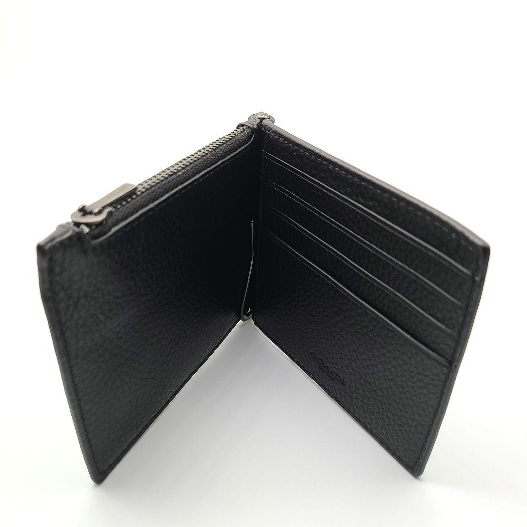 COACH マネークリップ 新品 ブラック 新作 お札入れ 小銭入れ 限定品