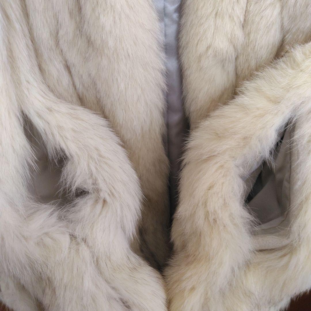 【Molly】未着用❗希少13号サガフォックス 肉厚高級毛皮 ファーコート