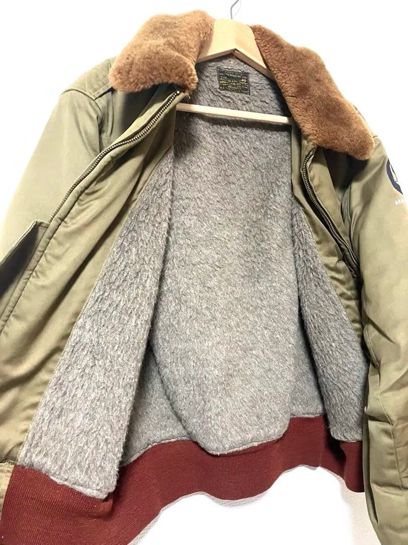 BUZZ RICKSON’S フライトジャケットB-10 赤リブ　サイズ40