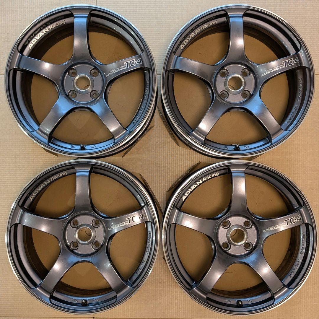 【〜9/19特典付】極美品ADVAN TC-4 17インチ4穴PCD98アバルト