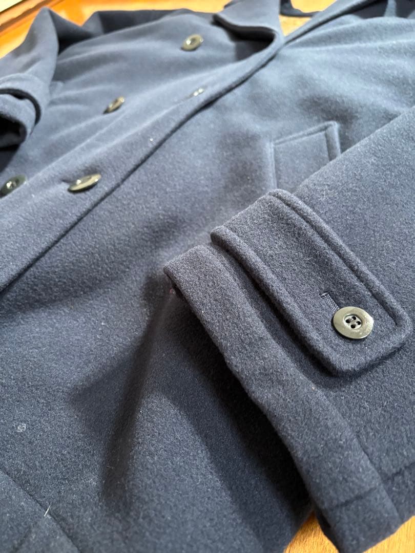 Christian Dior Monsieur ネイビーダブルブレストピーコート