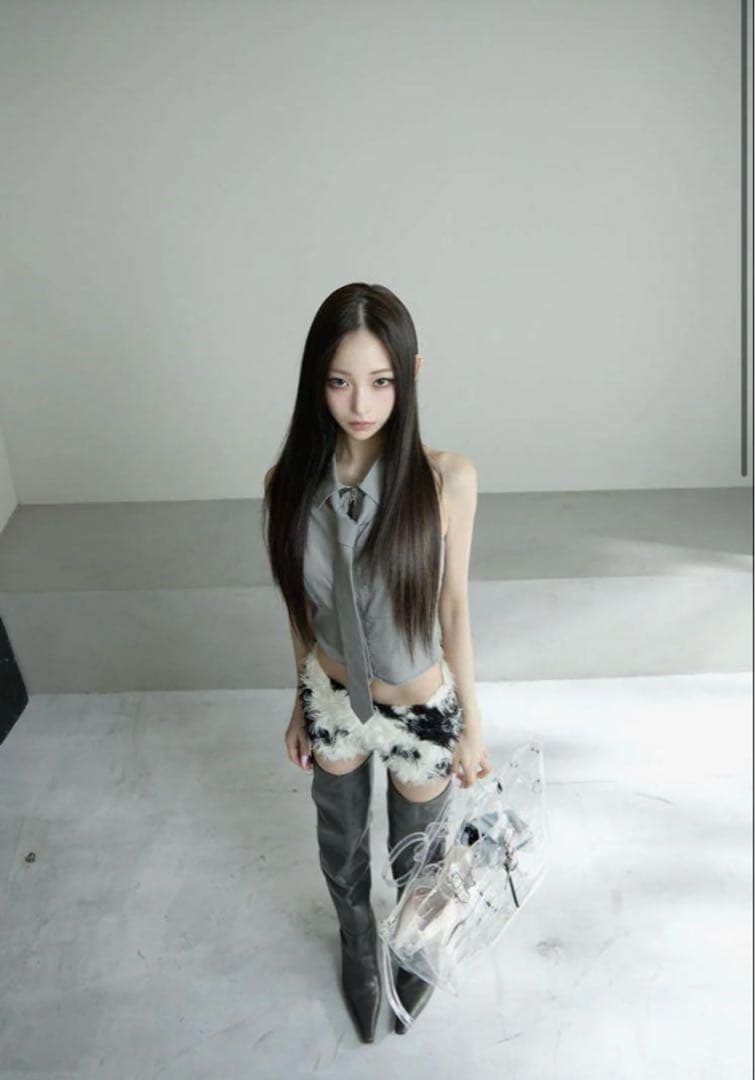 パンツ theredthread S ring biker shorts cow S