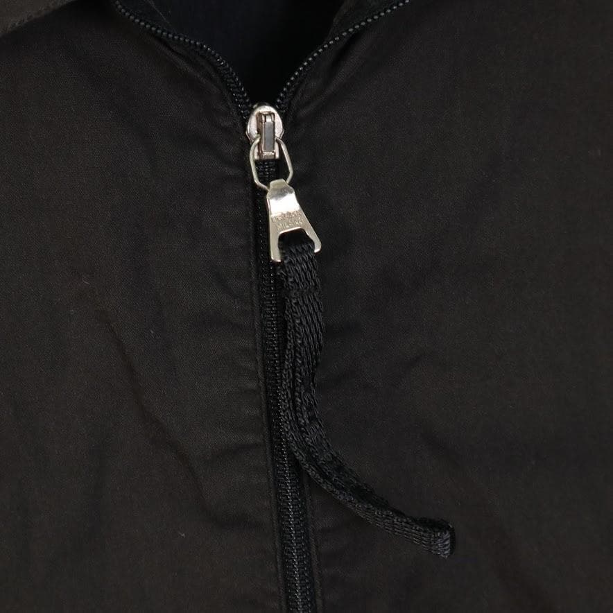 PRADA プラダ ハーフジップ ポロシャツ ブラック テック素材 切替デザイン