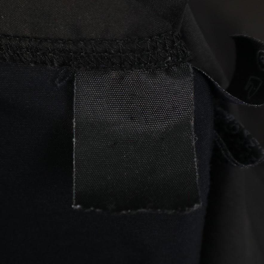 PRADA プラダ ハーフジップ ポロシャツ ブラック テック素材 切替デザイン