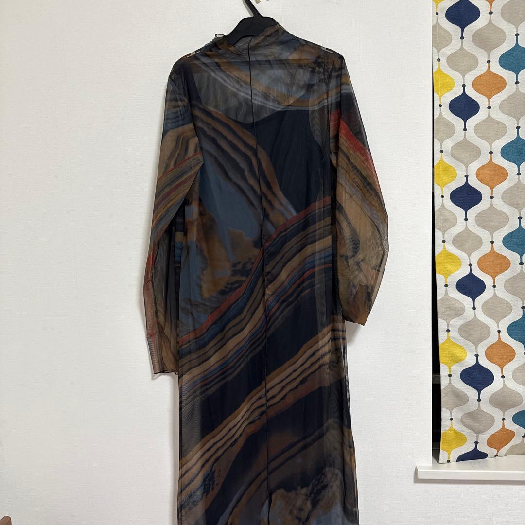 AMERI CROOKED STRATUM SHEER DRESS 完売品