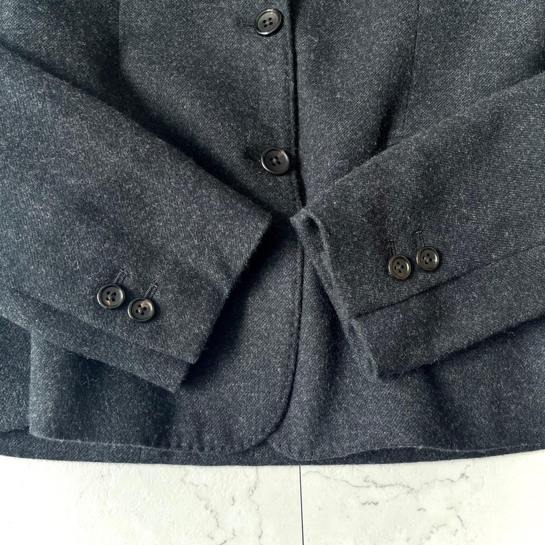 美品 マーガレットハウエル 日本製 ウール ショート丈 テーラード ジャケット