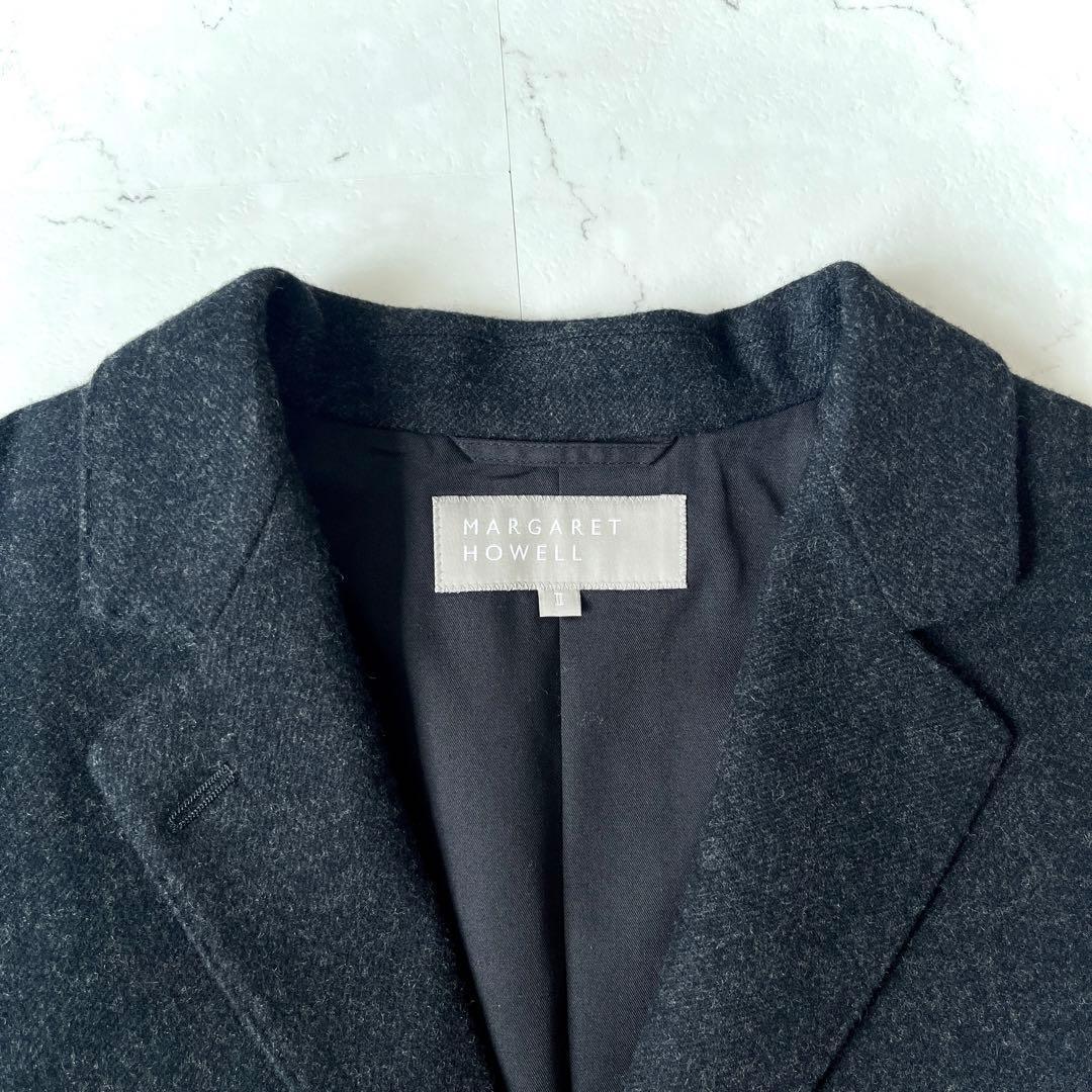 美品 マーガレットハウエル 日本製 ウール ショート丈 テーラード ジャケット