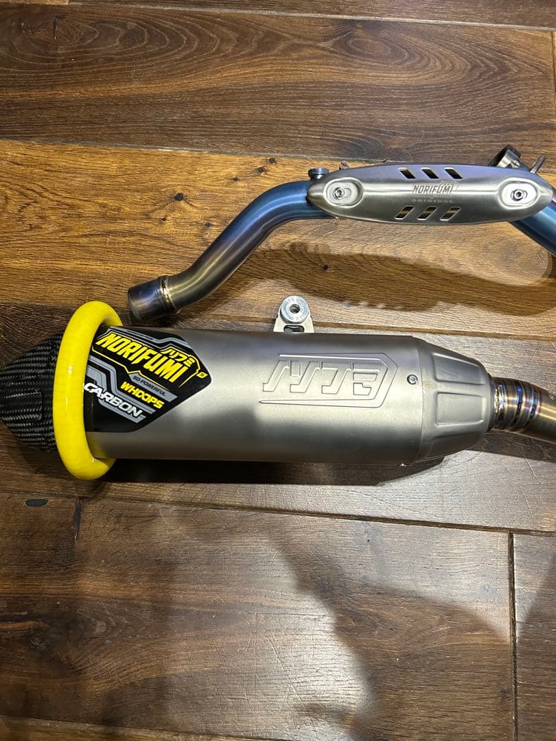 CRF250L MD47 NORIFUMIノリフミチタンカーボンフルエキマフラー