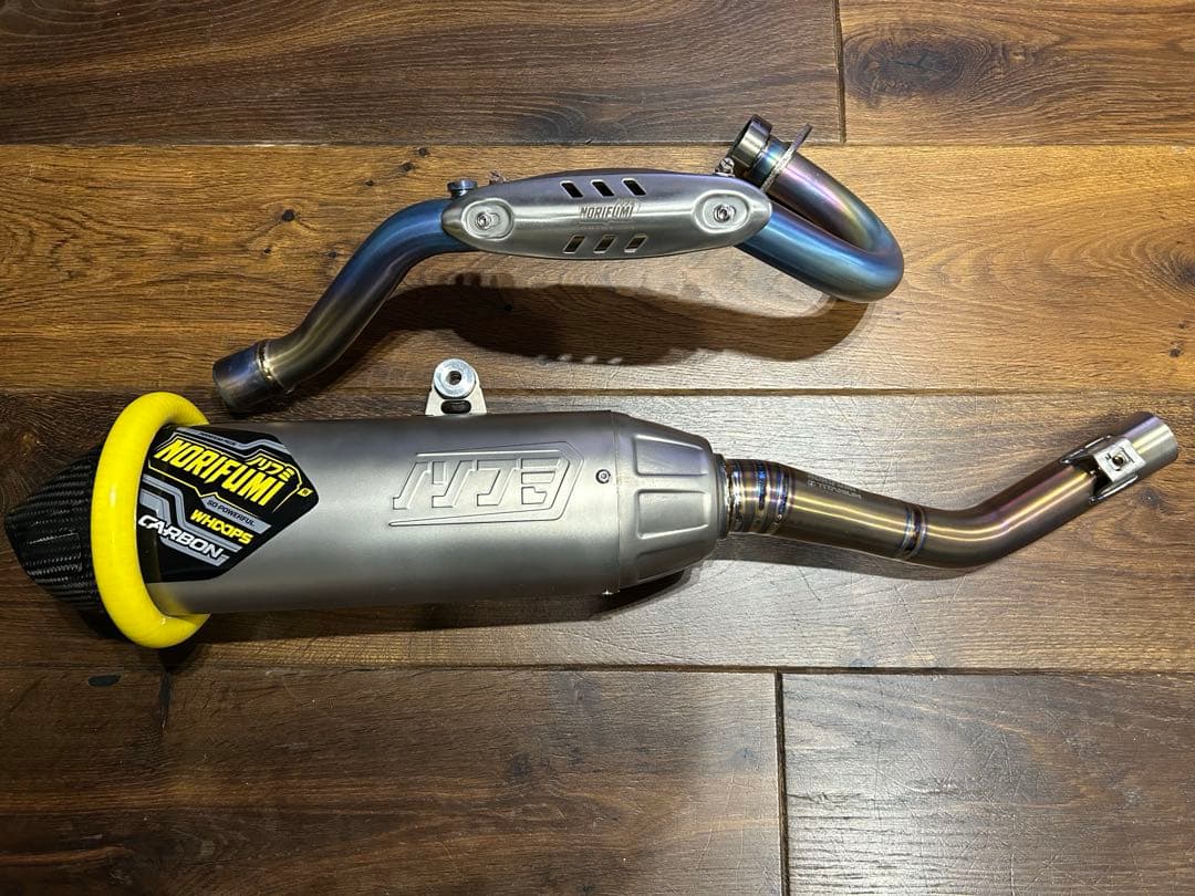 CRF250L MD47 NORIFUMIノリフミチタンカーボンフルエキマフラー