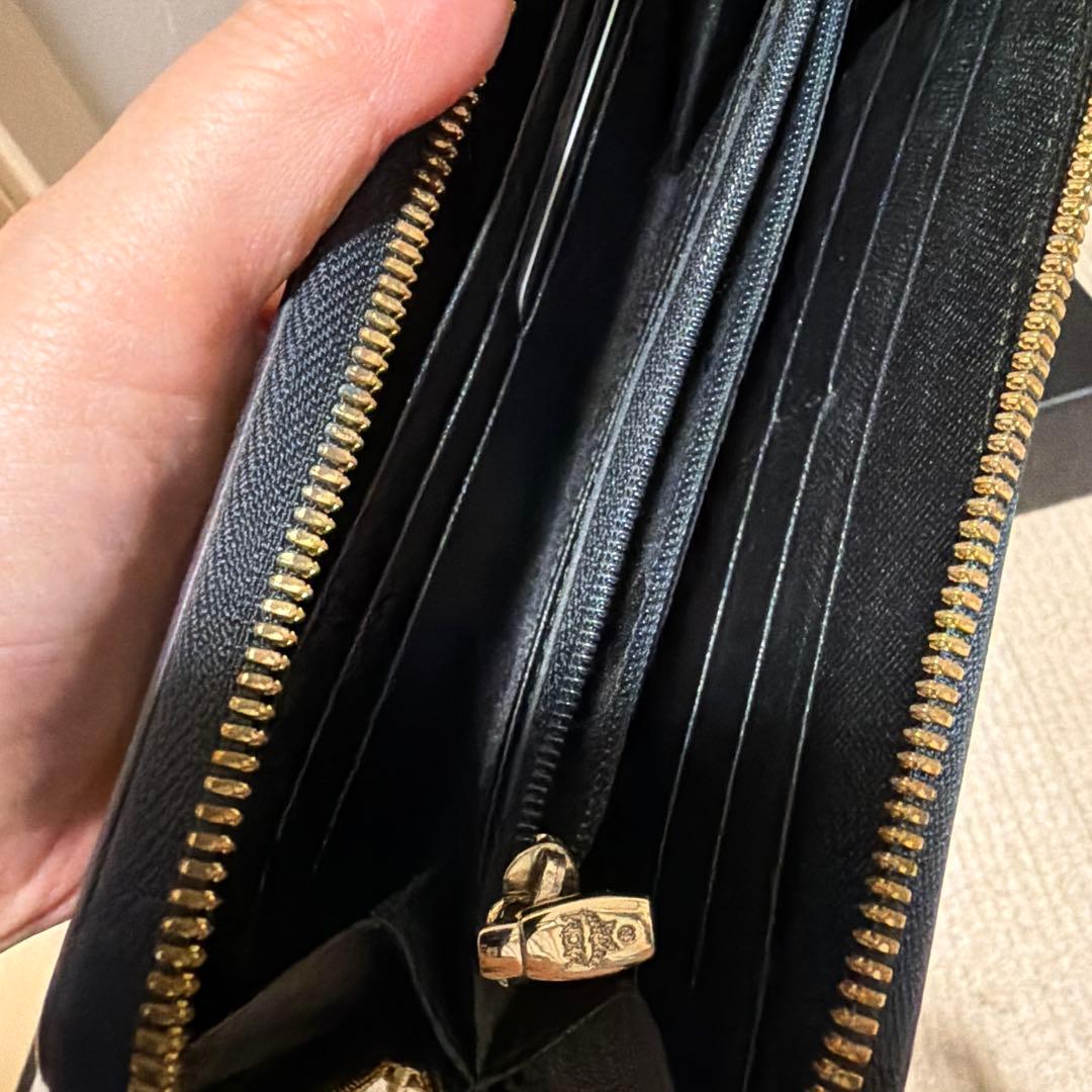 MCM エンボス加工 長財布 グレー系　美品