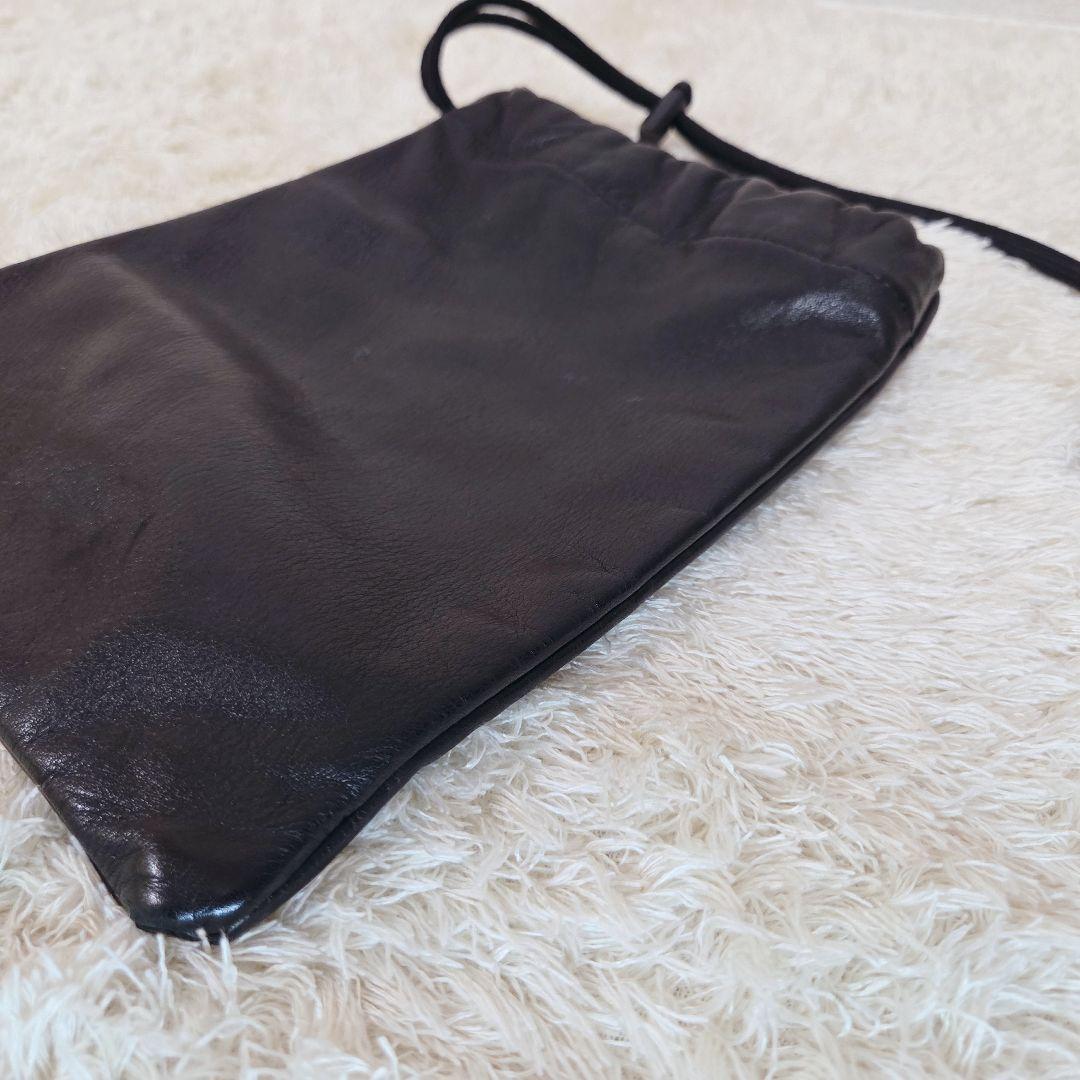 美品✨PORTER WAKOMARIA レザー 巾着 ポーター ワコマリア 黒