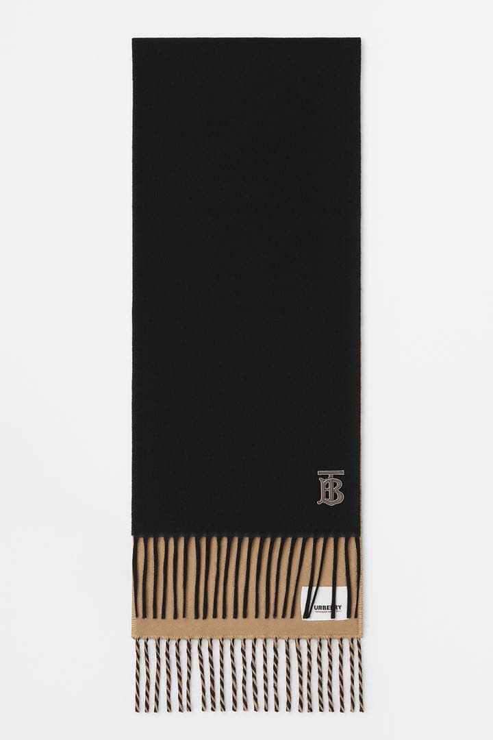 BURBERRY（バーバリー）カシミヤ100% リバーシブルマフラー／限定モデル