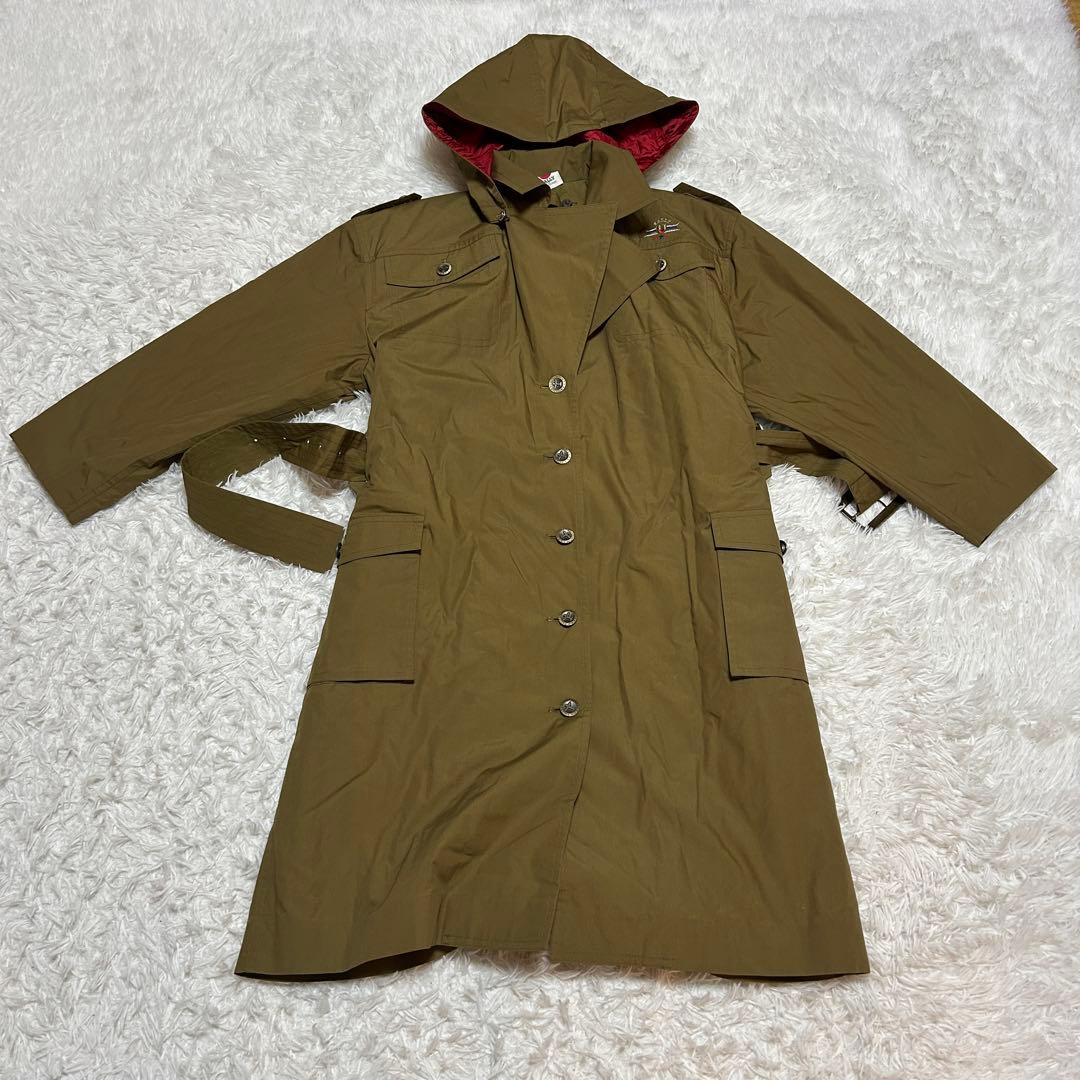 バリー フード トレンチコート ライナー付 ロングコート L〜LL相当 613
