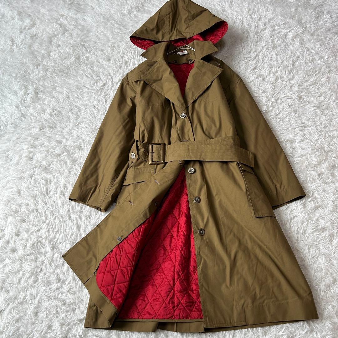 バリー フード トレンチコート ライナー付 ロングコート L〜LL相当 613