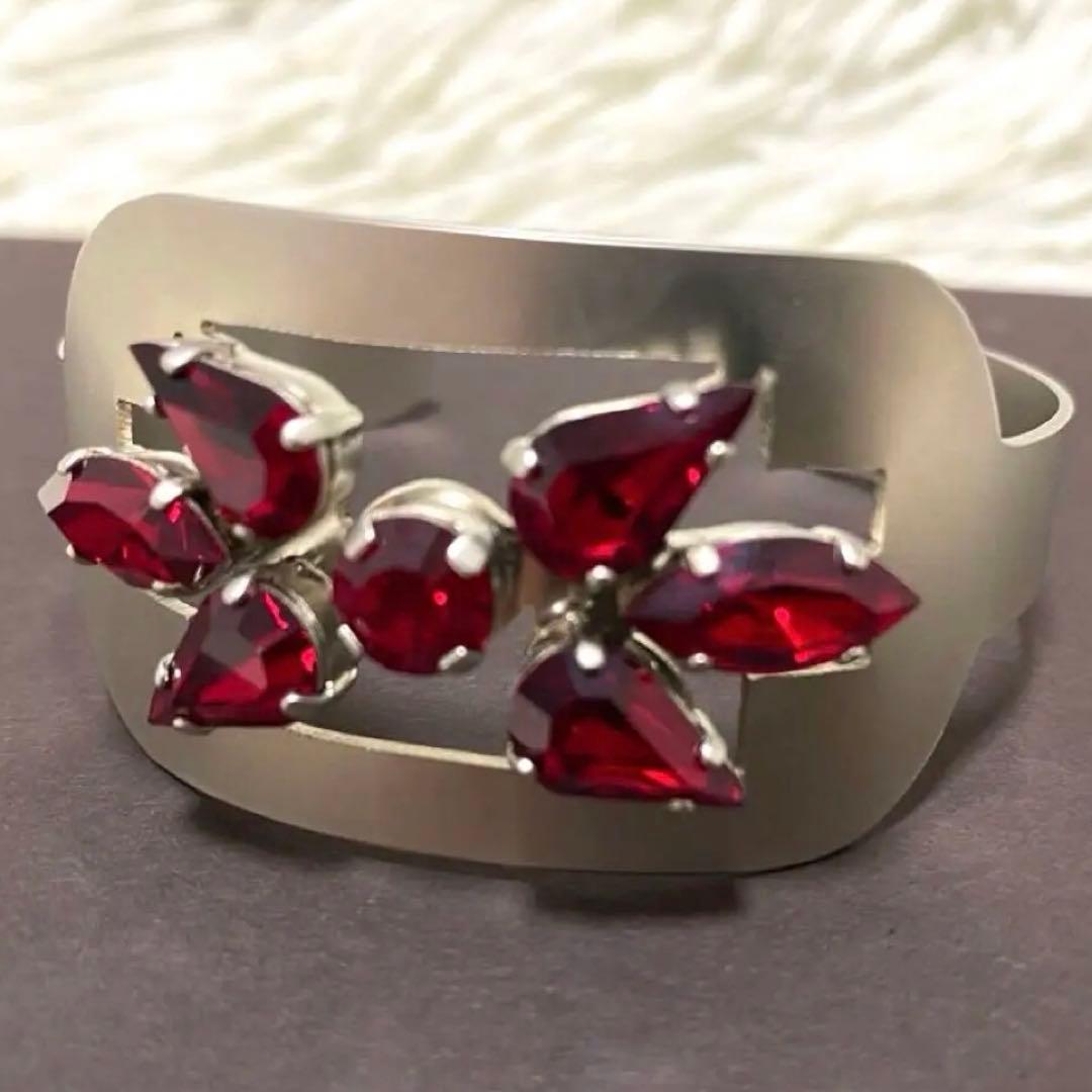 【美品✨】ジャンポールゴルチエ バングル スワロフスキー シャム