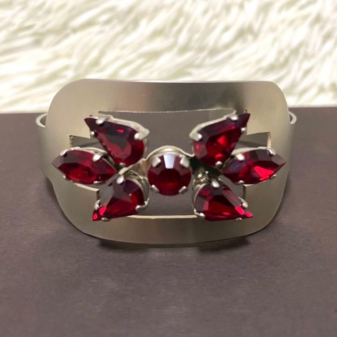 【美品✨】ジャンポールゴルチエ バングル スワロフスキー シャム