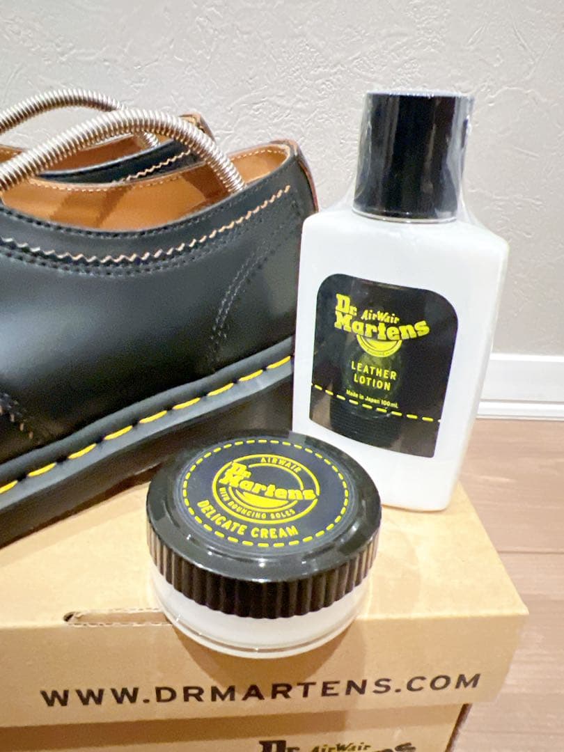 靴 Dr.Martens 1461 GHILLIE BLACK VINTAGE