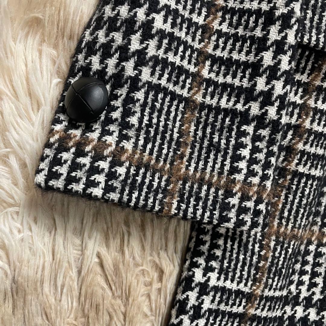 ほぼ未使用 タリアトーレ チェスターコート ダブルブレスト ツイード レディース