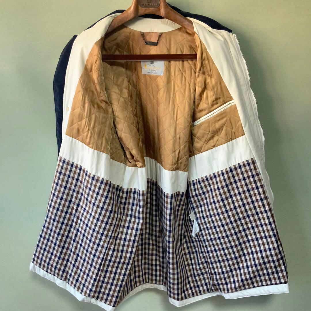 Aquascutumアクアスキュータム 英国製 コットン カントリーコート S